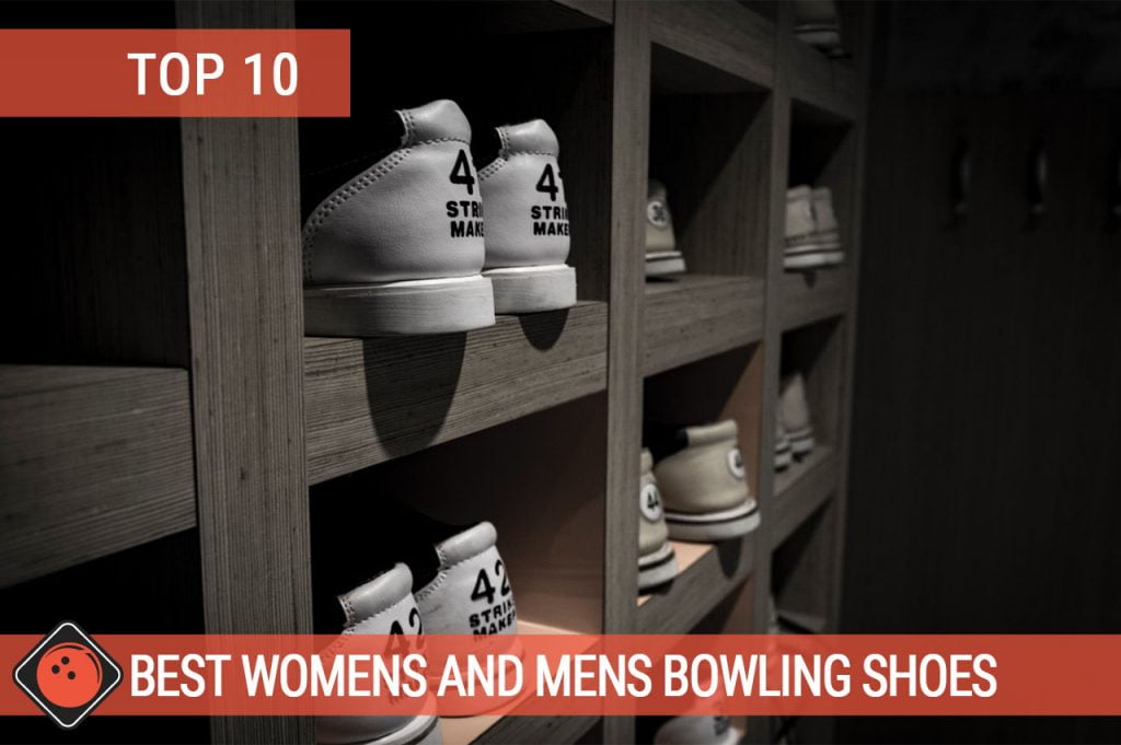 A rack with best bowling shoes