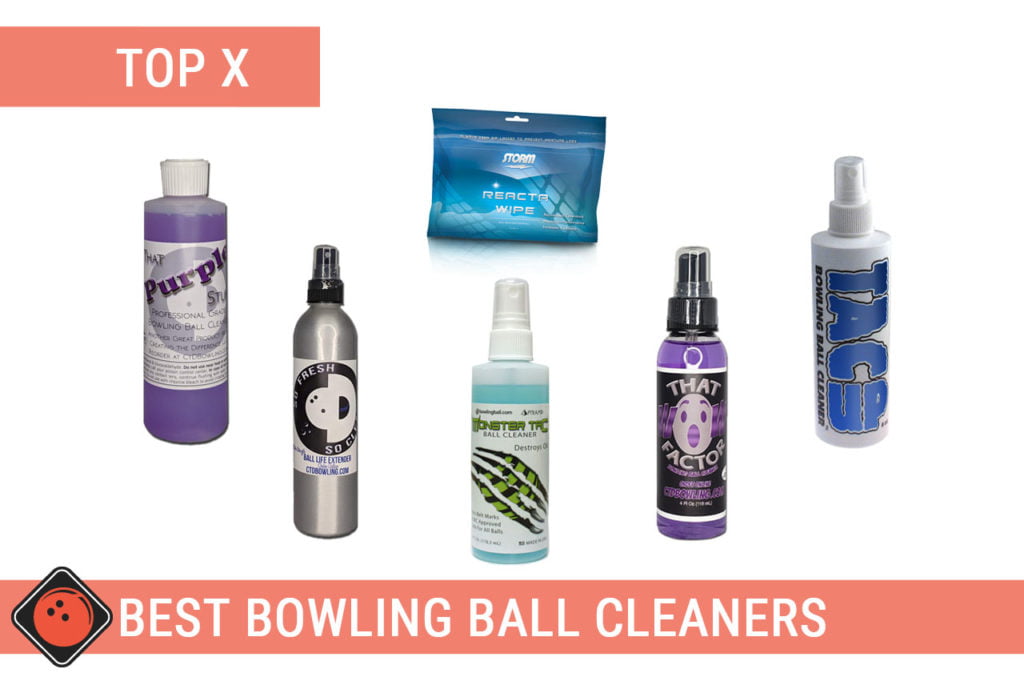 A few bowling ball cleaner bottles - Title picture for Best Bowling Ball Cleaners