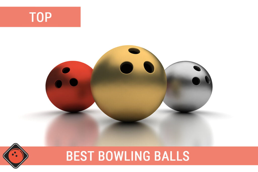 Bowling Balls in gold silver bronze  - Title Picture for Best Bowling Ball Reviews Comparison chart and Buying Guide