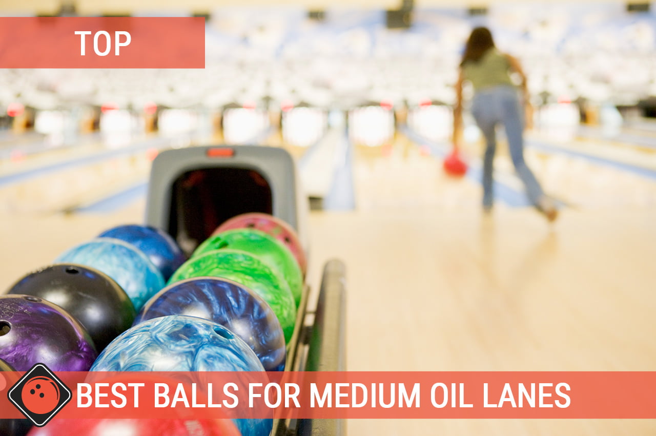 Women throwing a bowling ball - Title picture for Best Medium Oil Bowling Ball Reviews